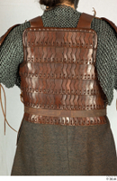  Photos Medieval Soldier in leather armor 5 Medieval clothing Medieval soldier brown gambeson chest armor leather armor 0006.jpg